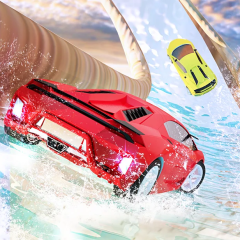 Water Slide Car Race